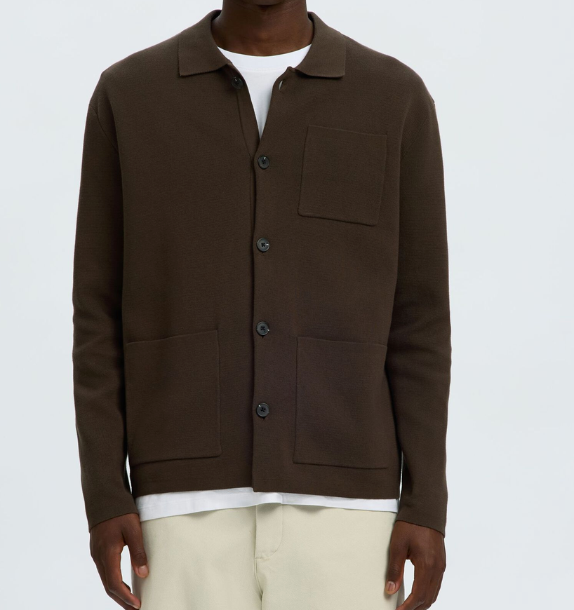 RELAXED FIT KNITTED CARDIGAN
